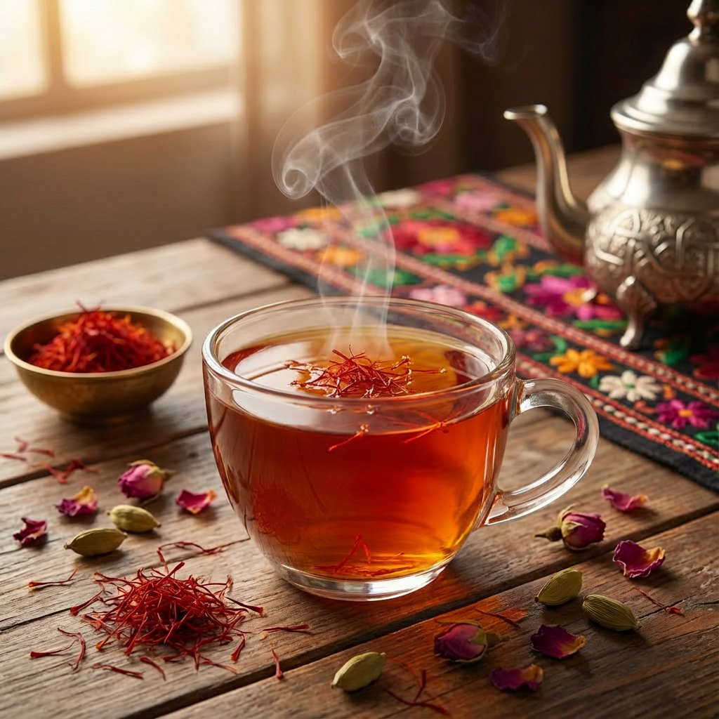 ترمس شاي أفعاني بالزعفران